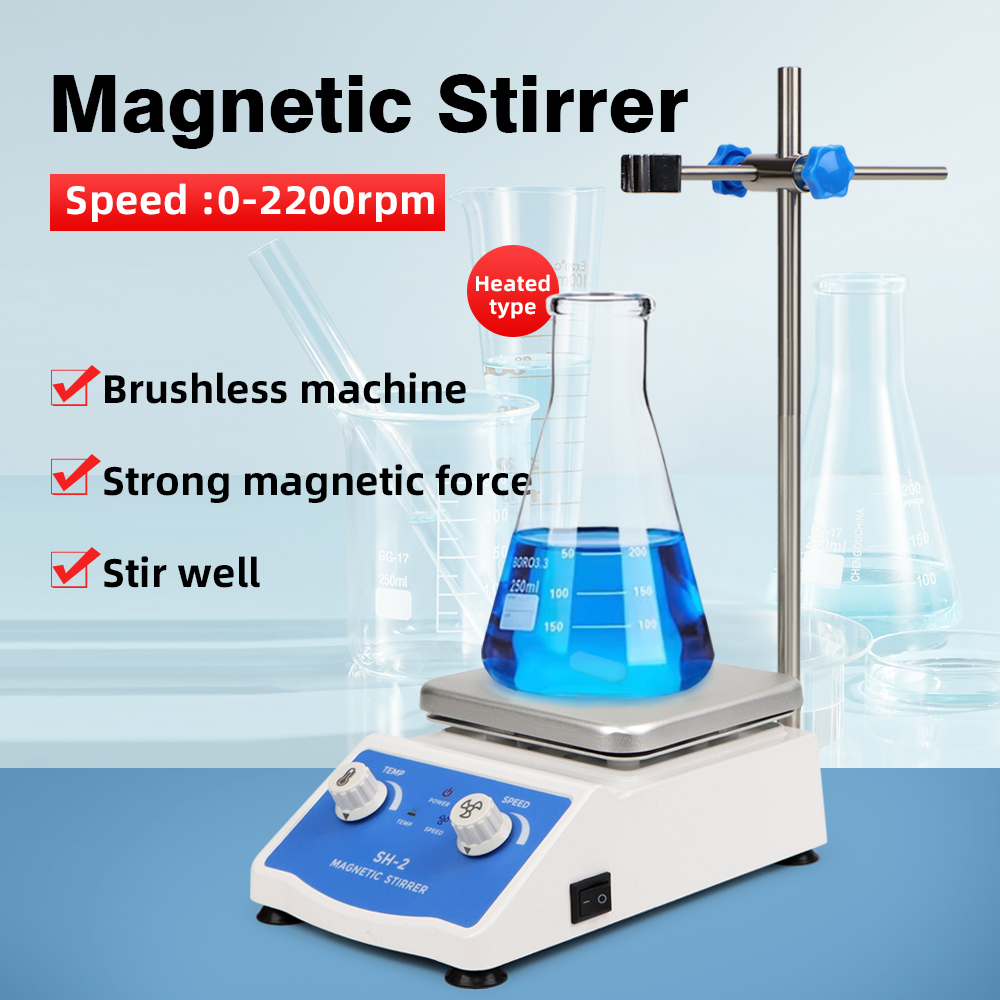 Magnetic Stirrer Hotplate - Mélangeur d'agitateur magnétique chauffant 1000ml, Machine