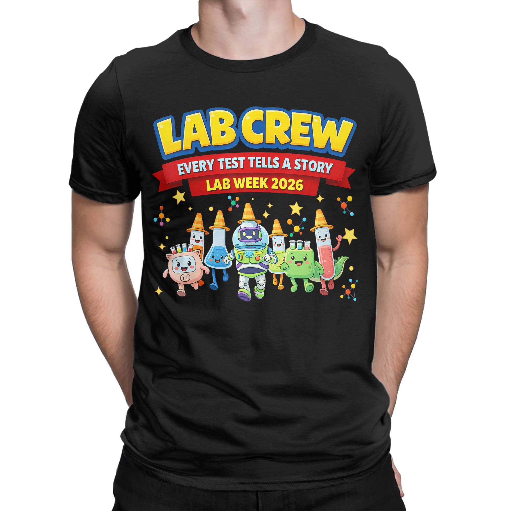 Medical Lab Week 2026 - T-shirt 100% coton pour homme, motif