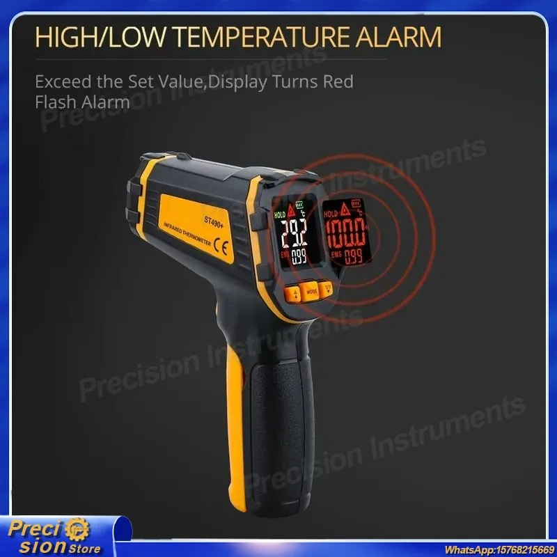 Digital Thermometer Infrared - Thermomètre infrarouge numérique sans contact, pistolet