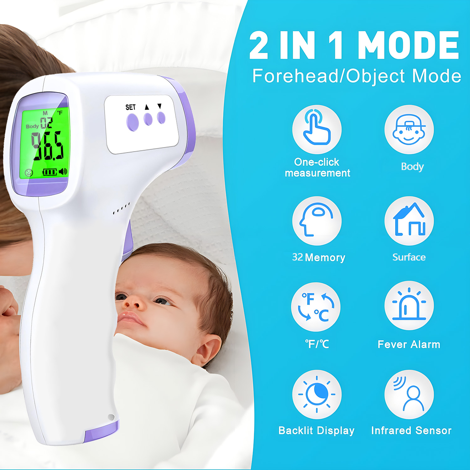 Thermomètre numérique infrarou - Digital Thermometer Infrared avis et prix