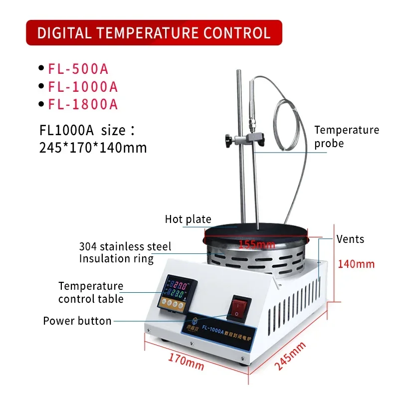 Four électrique numérique de l - Magnetic Stirrer Hotplate avis et prix